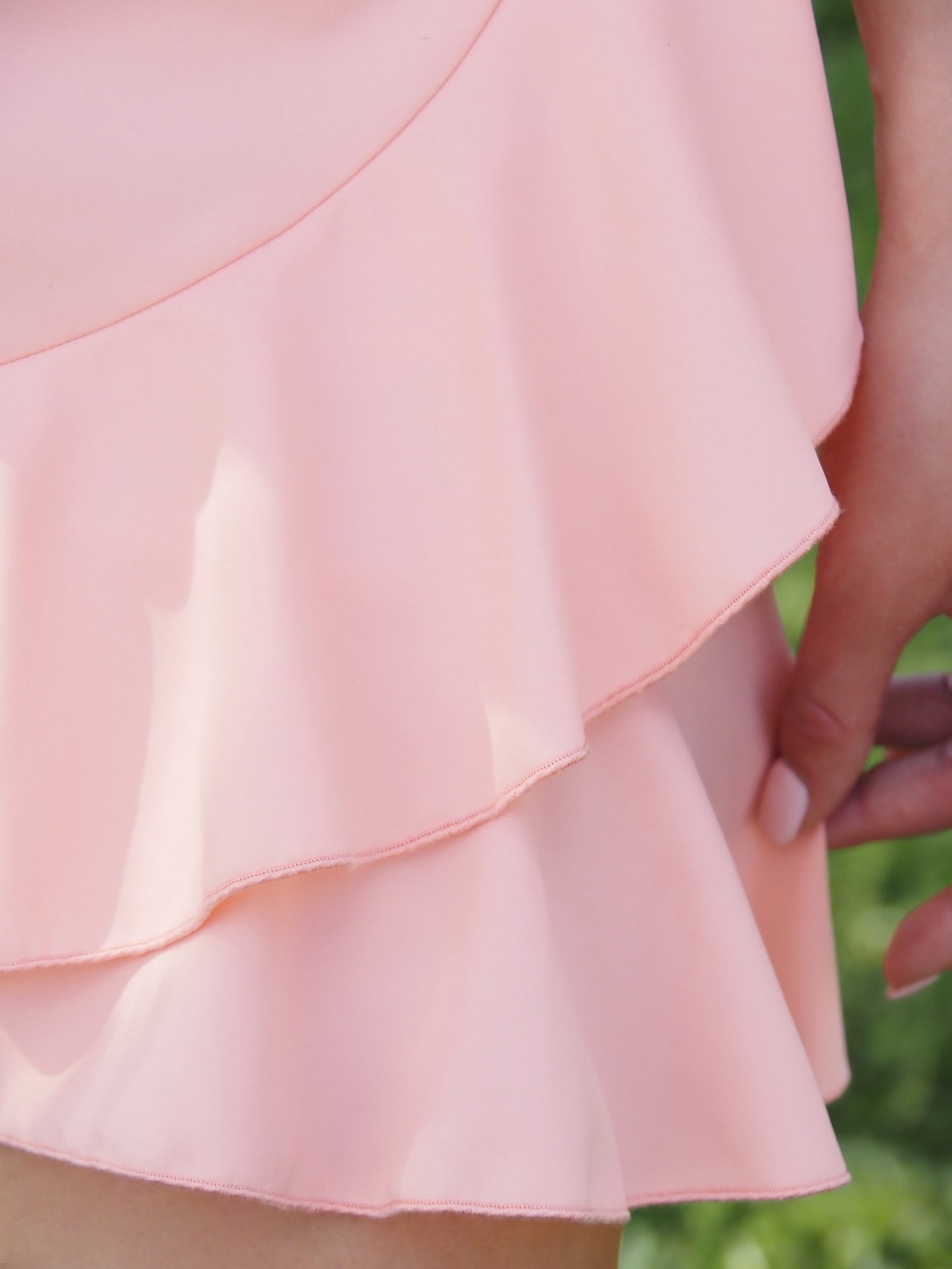 Ruffle Skort in Peach Sorbet
