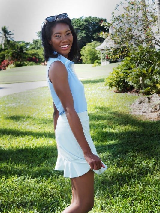 Ruffle Skort in Matcha